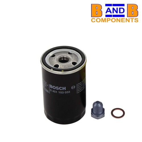 Engine oil filter sump - +, plug