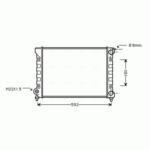 Radiator for caddy mk1 - for,